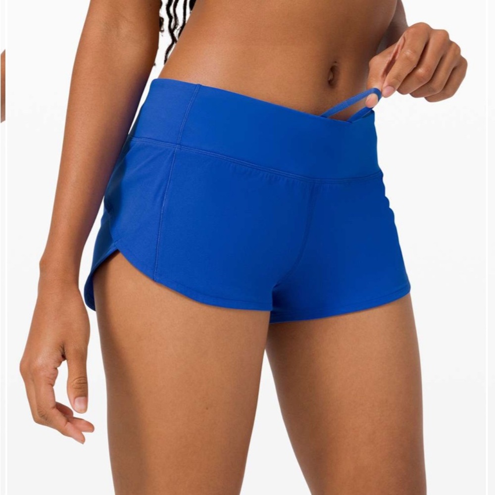 lululemon athletica Women's Blue Athletic Shorts Speedup